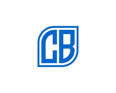 CB logo tasarım vektör şablonu. CB