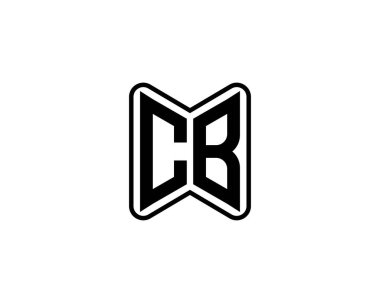 CB logo tasarım vektör şablonu. CB