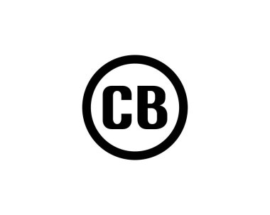 CB logo tasarım vektör şablonu. CB