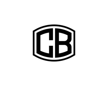 CB logo tasarım vektör şablonu. CB