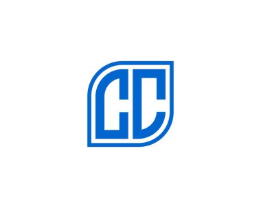 CC logo tasarım vektör şablonu. CC