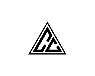 CC logo tasarım vektör şablonu. CC