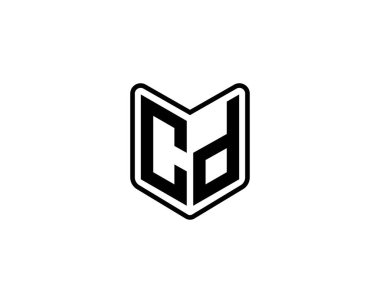 CD logo tasarım vektör şablonu. CD
