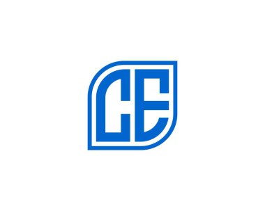 CE logo tasarım vektör şablonu. CE