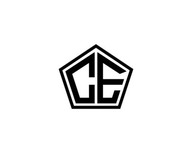 CE logo tasarım vektör şablonu. CE