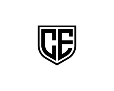 CE logo tasarım vektör şablonu. CE