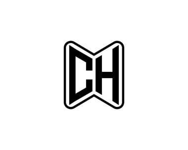 CH logo tasarım vektör şablonu. CH
