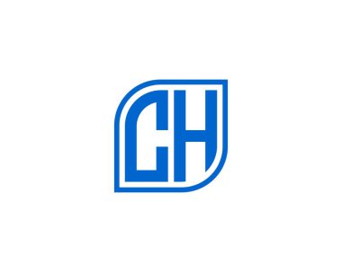 CH logo tasarım vektör şablonu. CH