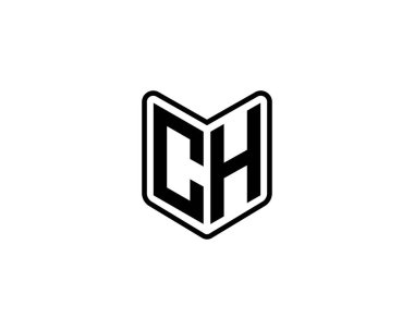 CH logo tasarım vektör şablonu. CH