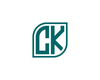 CK logo tasarım vektör şablonu. CK