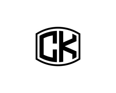 CK logo tasarım vektör şablonu. CK