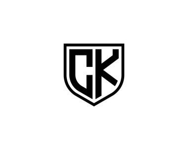 CK logo tasarım vektör şablonu. CK