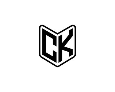 CK logo tasarım vektör şablonu. CK
