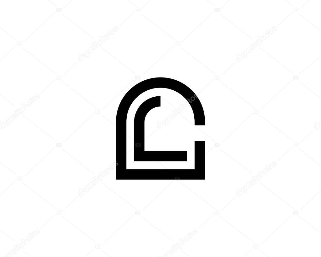 CL LC Logo design vector template.