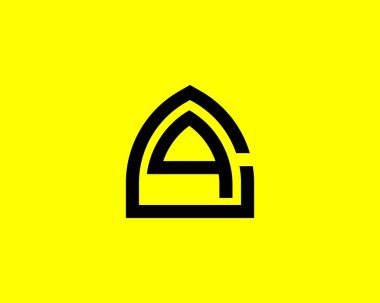 CQ QC Logo tasarım vektör şablonu.