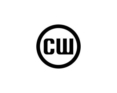 CW logo tasarım vektör şablonu. CW