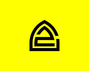 CZ ZC Logo tasarım vektör şablonu.