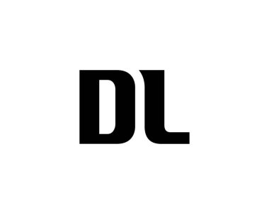 DL logo tasarım vektör şablonu.