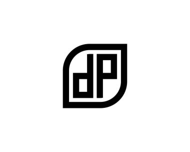DP logo tasarım vektör şablonu. DP
