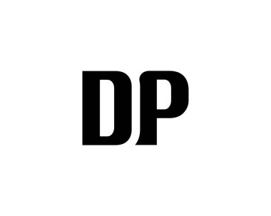 DP logo tasarım vektör şablonu. DP