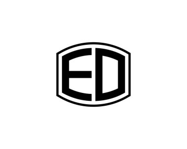 EO logo tasarım vektör şablonu. EO