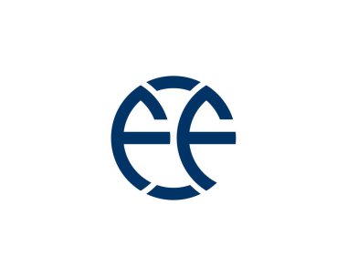 FF logo tasarım vektör şablonu. FF