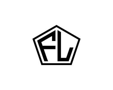 FL logo tasarım vektör şablonu. FL