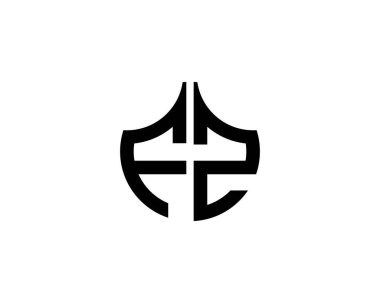 FZ logo tasarım vektör şablonu. FZ