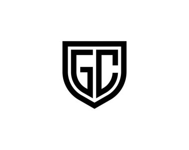 GC Logo tasarım vektör şablonu. GC