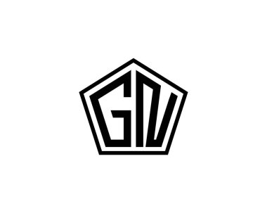 GN logo tasarım vektör şablonu. GN