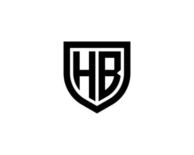 HB Logo design vector template. HB clipart