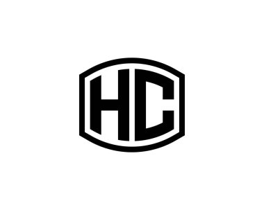 HC Logo tasarım vektör şablonu. HC