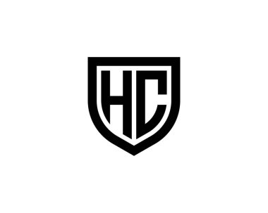 HC Logo tasarım vektör şablonu. HC