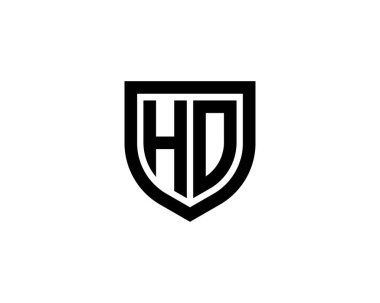 HD logo tasarım vektör şablonu. HD