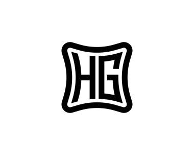 HG Logo design vector template. HG clipart