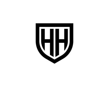 HH logo design vector template. HH clipart