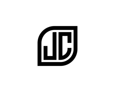 JC logo tasarım vektör şablonu. JC