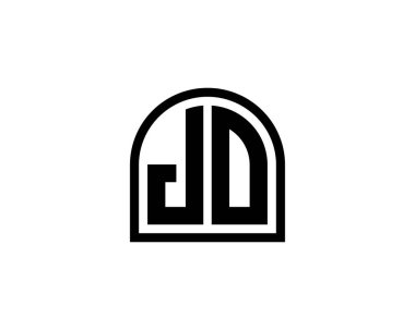 JD logo tasarım vektör şablonu. JD