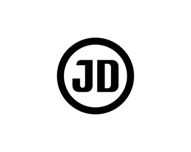 JD logo tasarım vektör şablonu. JD