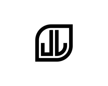 JL logo tasarım vektör şablonu. JL