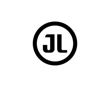 JL logo tasarım vektör şablonu. JL