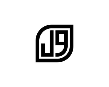 JQ logo tasarım vektör şablonu. JQ