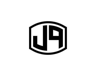 JQ logo tasarım vektör şablonu. JQ