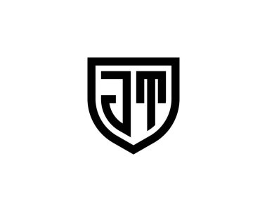 JT logo tasarım vektör şablonu. JT