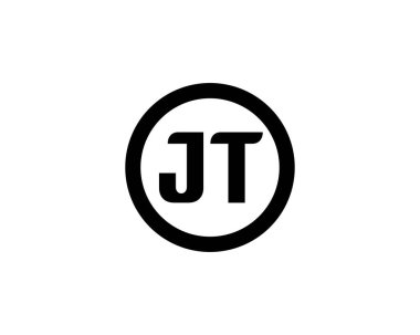 JT logo tasarım vektör şablonu. JT