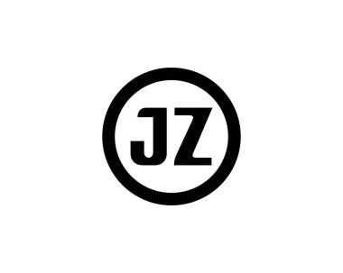 JZ logo tasarım vektör şablonu. JZ