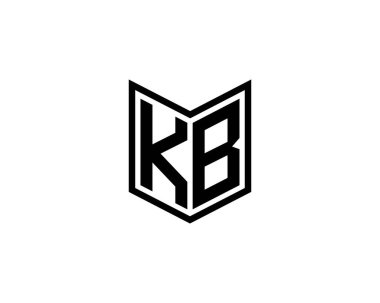 KB Logo tasarım vektör şablonu. KB