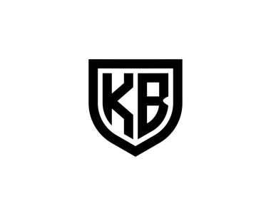 KB Logo tasarım vektör şablonu. KB