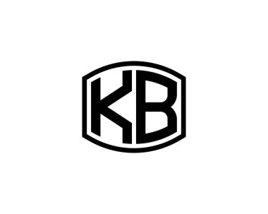 KB Logo tasarım vektör şablonu. KB