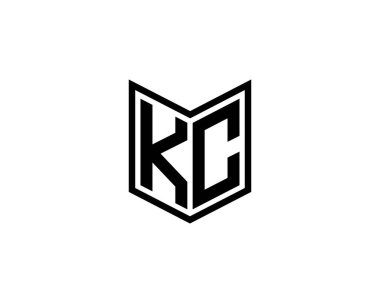 KC logo tasarım vektör şablonu. KC